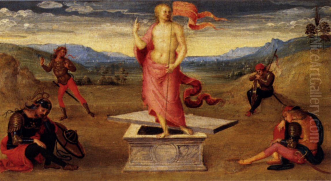 Resurrection of Christ Oil Painting by Pietro Vannucci Perugino