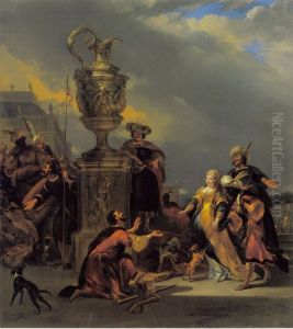 Sarah recevant Abraham des mains du roi Abimelech