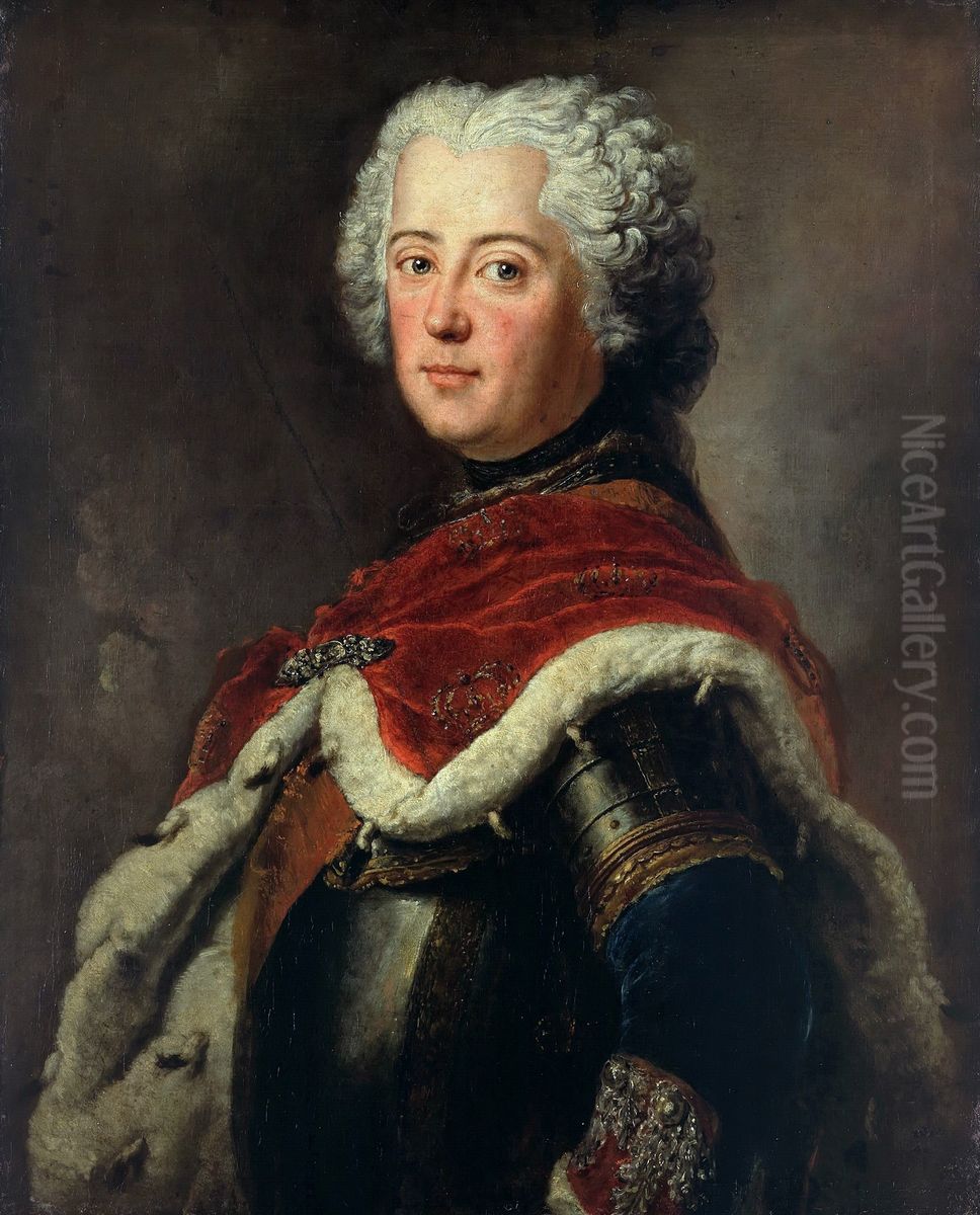 Friedrich der Grosse als Kronprinz Oil Painting by Antoine Pesne