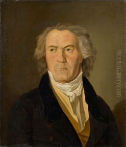 Portrait of Ludwig van Beethoven in 1823