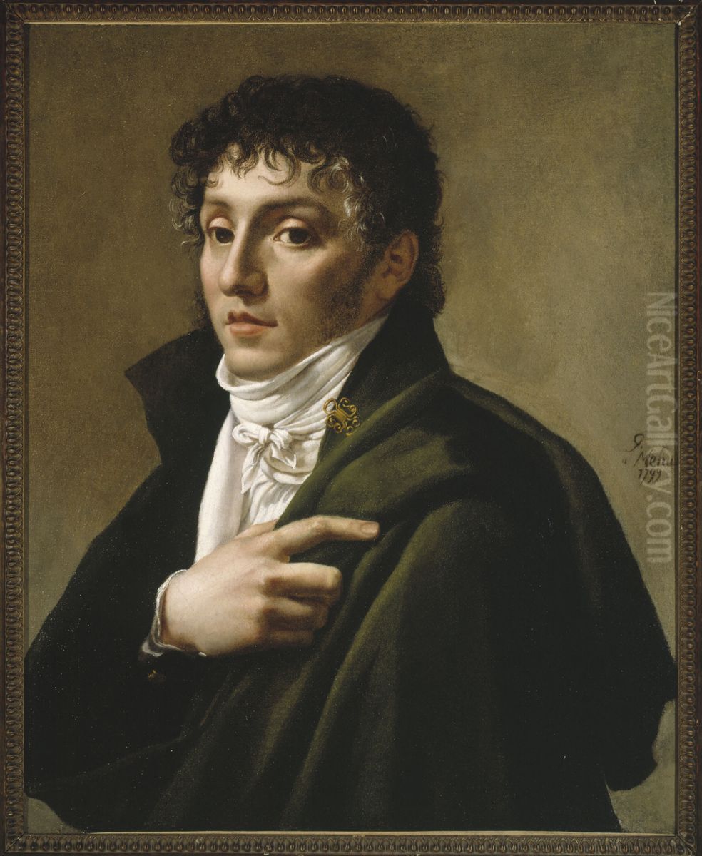 Etienne Mehul Oil Painting by Antoine-Jean Gros