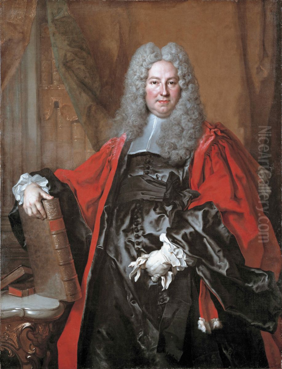 Portrait of Barthelemy-Jean-Claude Pupil Oil Painting by Nicolas de Largilliere