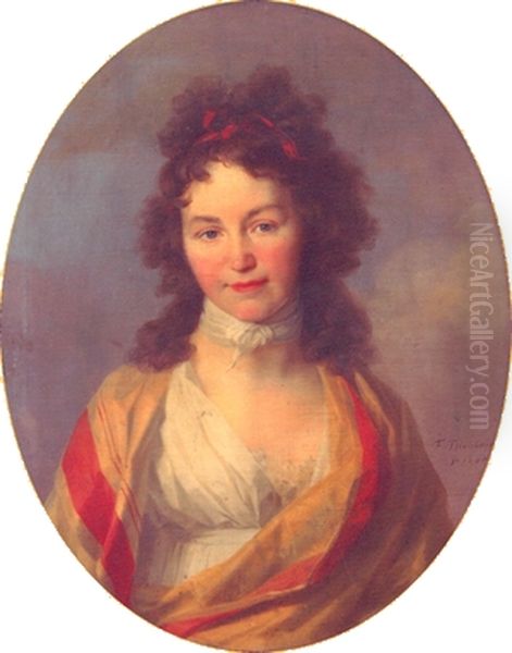 Caroline Schlegel Oil Painting by Johann Friedrich August Tischbein
