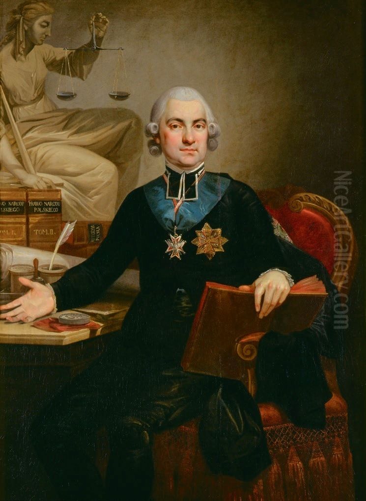 Hugo Kollataj Oil Painting by Jozef Peszka