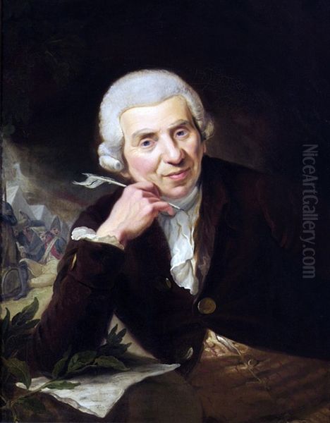 Johann Wilhelm Ludwig Gleim Oil Painting by Johann Heinrich Ramberg