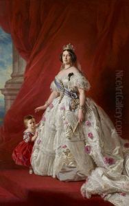 La Reina Isabel II con la princesa de Asturias