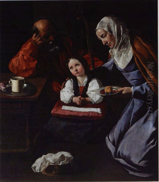 Family of the Virgin Oil Painting by Francisco De Zurbaran
