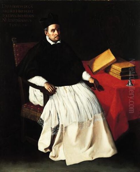 Fray Diego de Deza Oil Painting by Francisco De Zurbaran