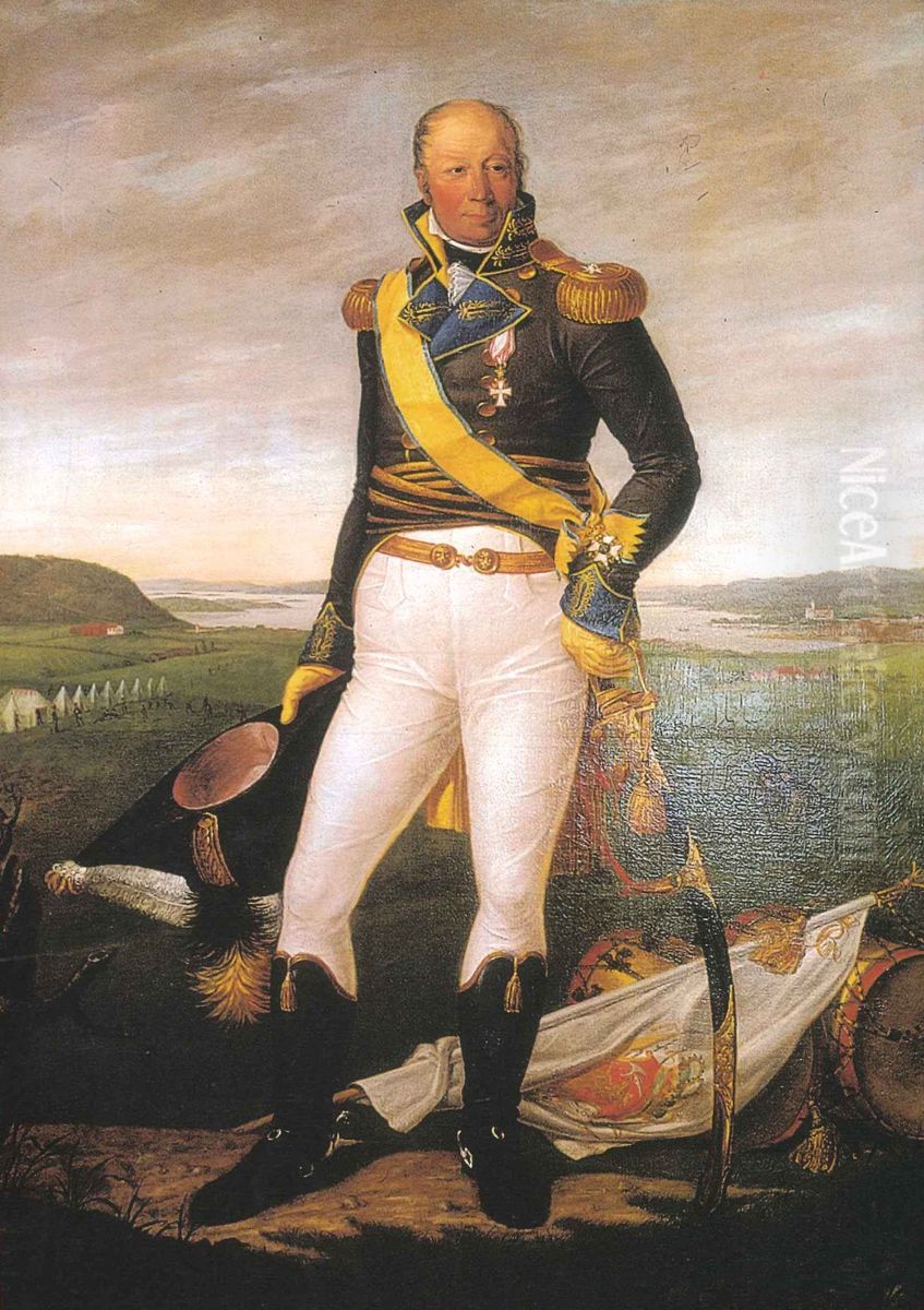 Generalmajor Diderich Hegermann Oil Painting by Jacob Munch