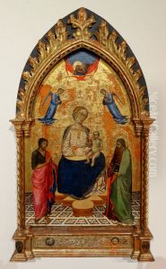 Virgin with child and the saints John the baptist and apostle Peter