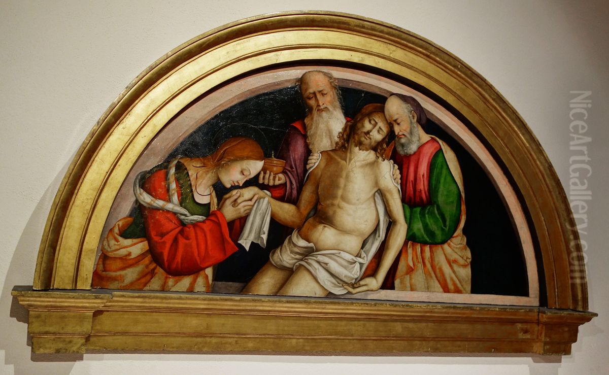 Le Christ au tombeau Oil Painting by Girolamo Marchesi