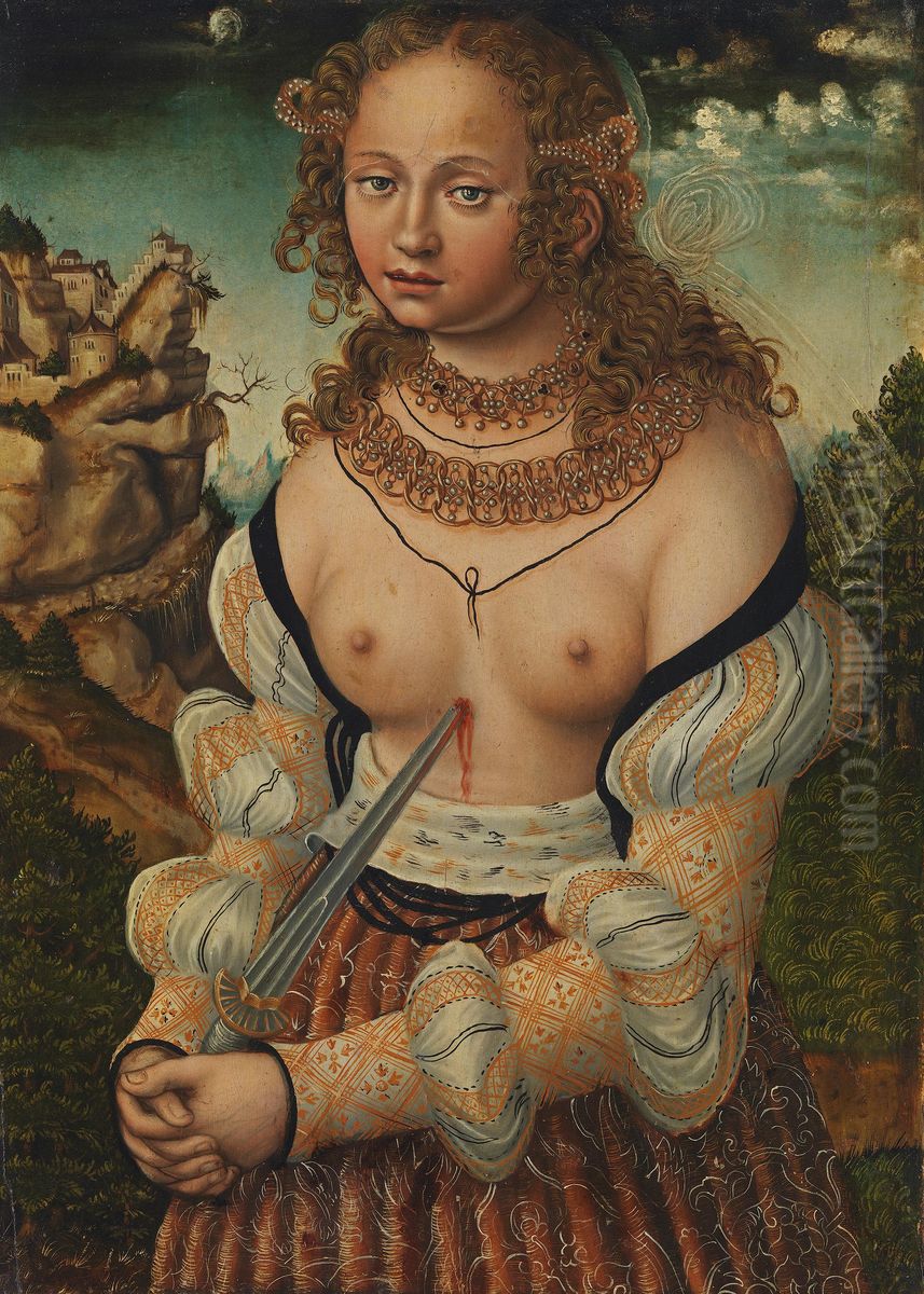 Suicide of Lucretia Oil Painting by Lucas Cranach the Elder