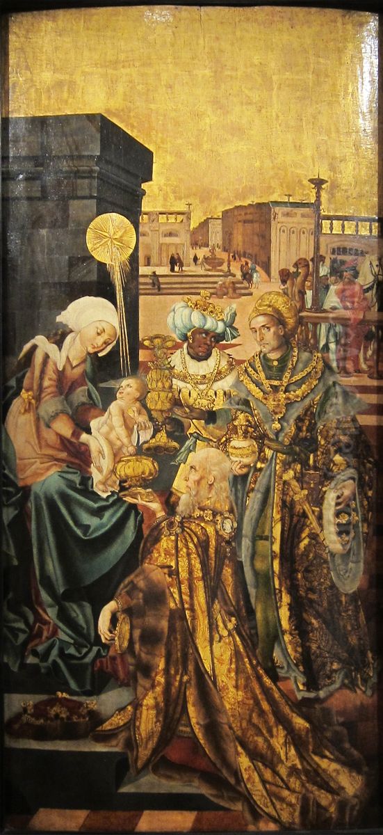 L'Adoration des Mages Oil Painting by Master MS
