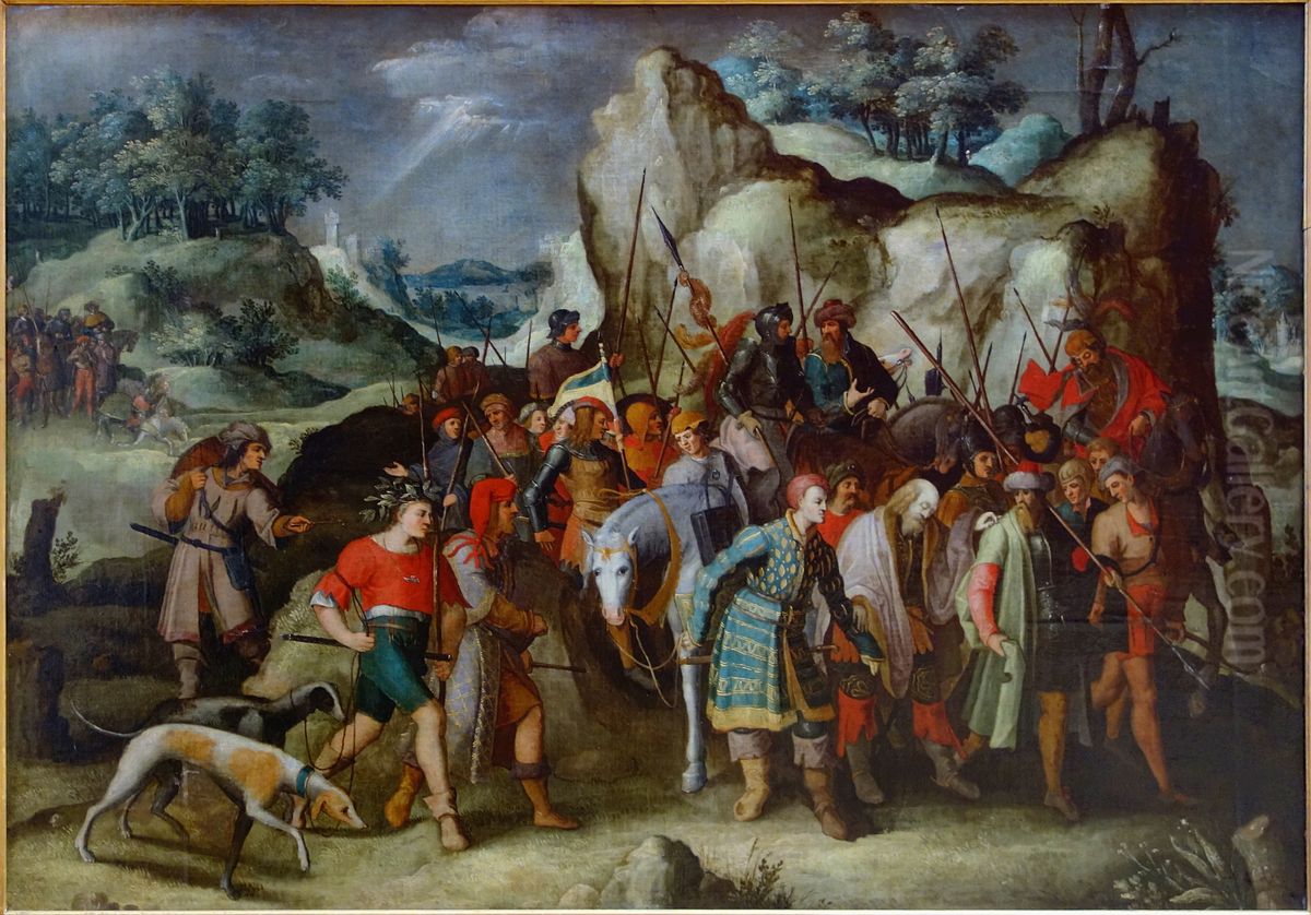 Saint Paul conduit a Damas apres sa conversion Oil Painting by Pieter Brueghel the Younger