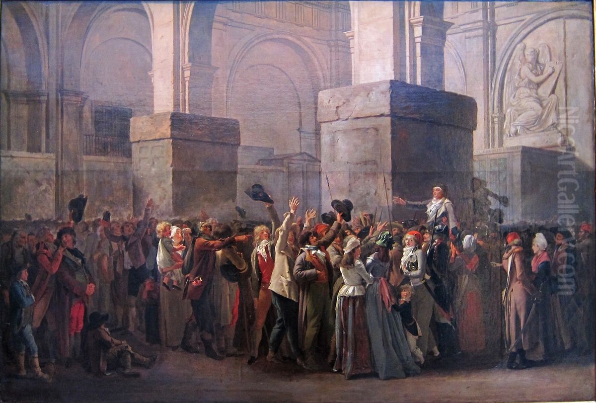 Le triomphe de Marat Oil Painting by Louis-Leopold Boilly