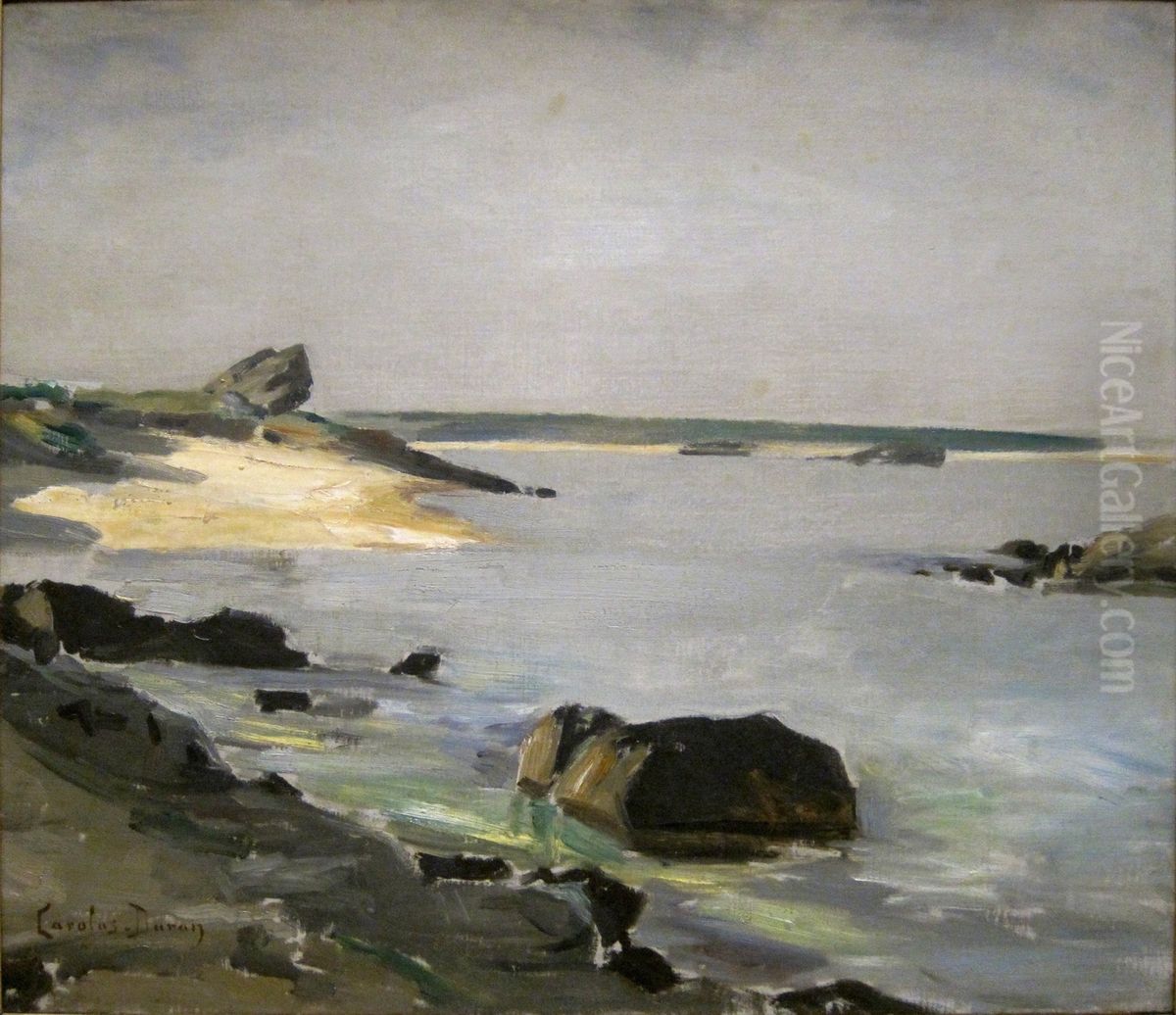 Bord de mer a Audresselles Oil Painting by Carolus-Duran