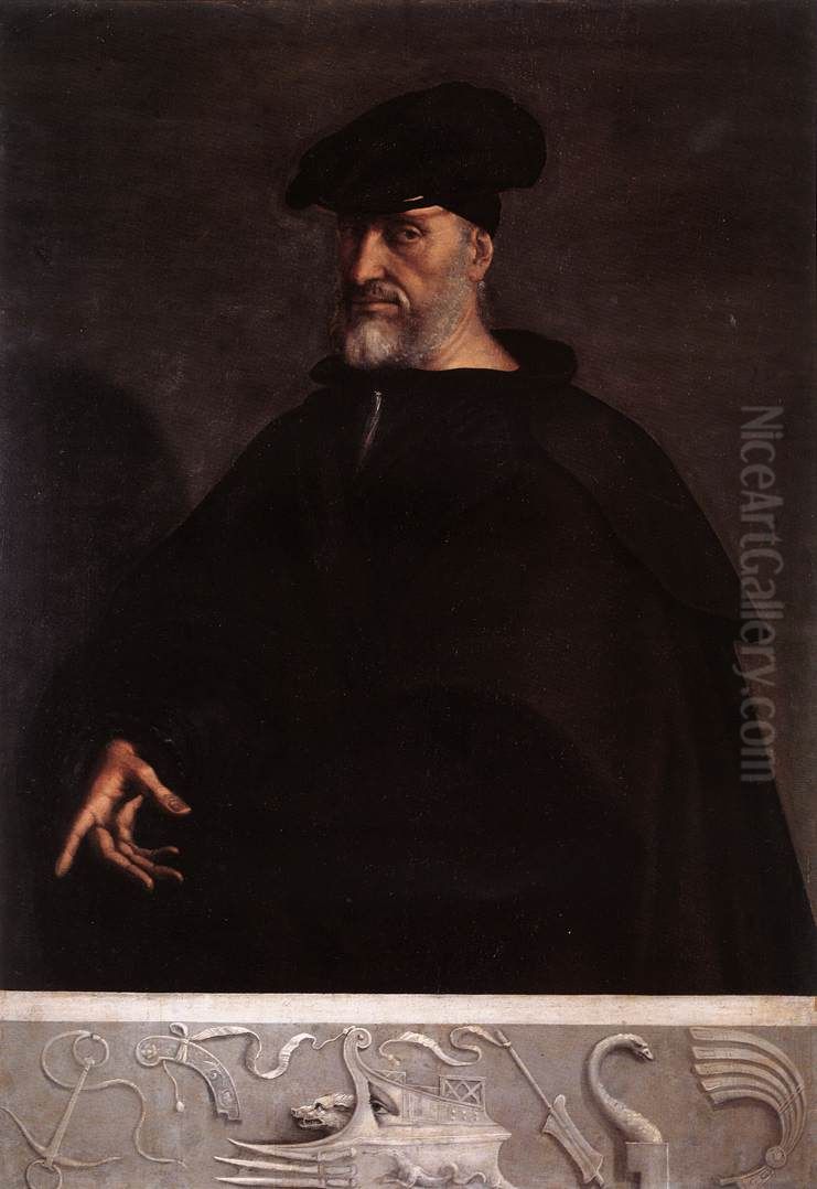 Portrait of Andrea Doria Oil Painting by Sebastiano Del Piombo