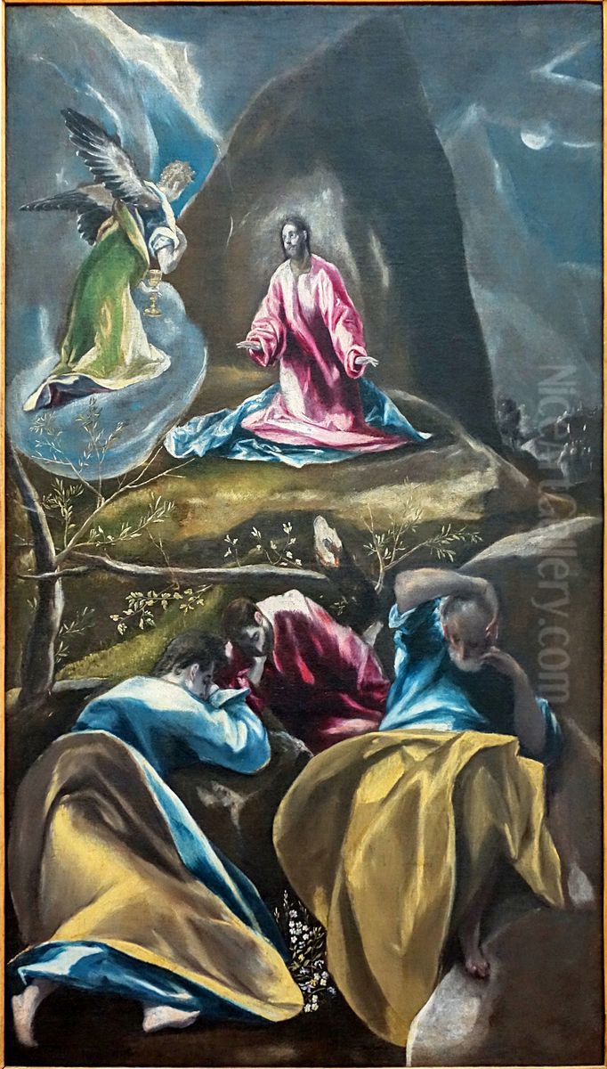 Agony in the Garden Oil Painting by El Greco