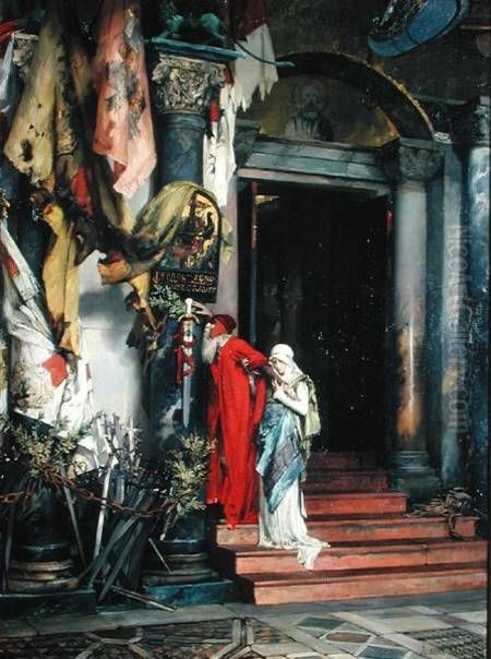 L'amiral Carlo Zeno Oil Painting by Albert Maignan