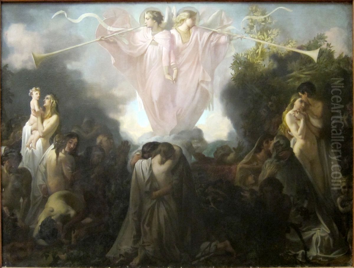 La resurrection des morts Oil Painting by Victor Mottez