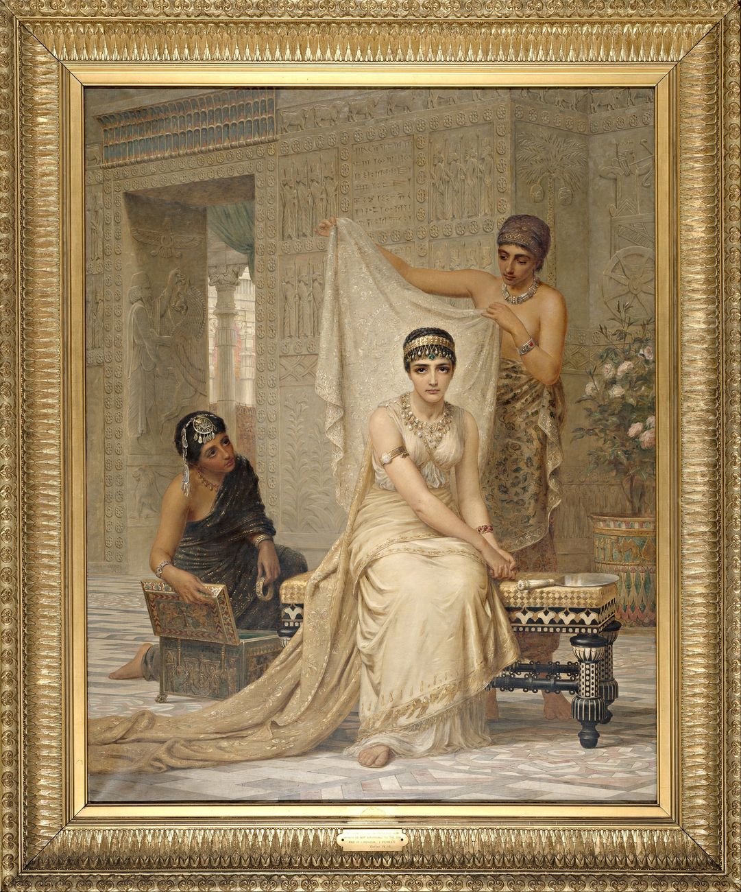 Queen Esther Oil Painting by Edwin Longsden Long