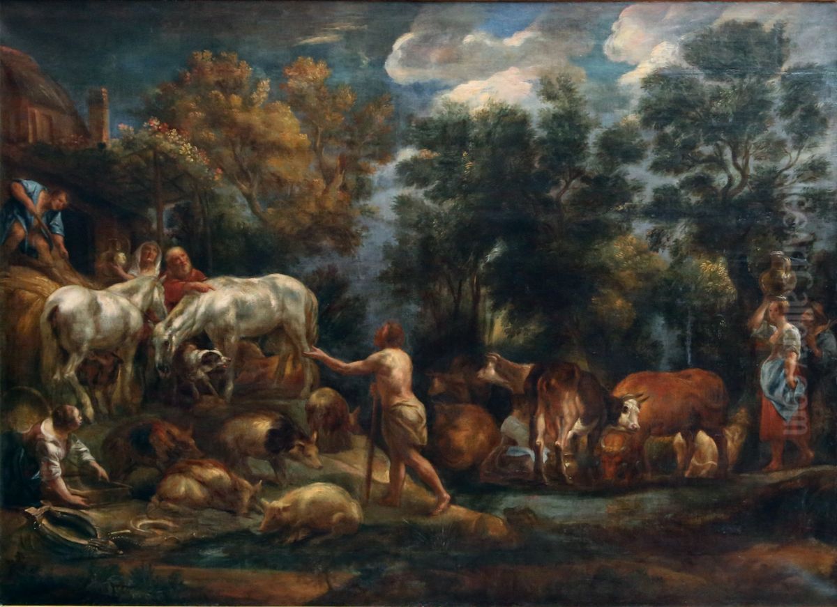 15) Oil Painting by Jacob Jordaens