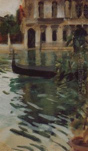 Gondola in Front of the Palazzo Barbaro