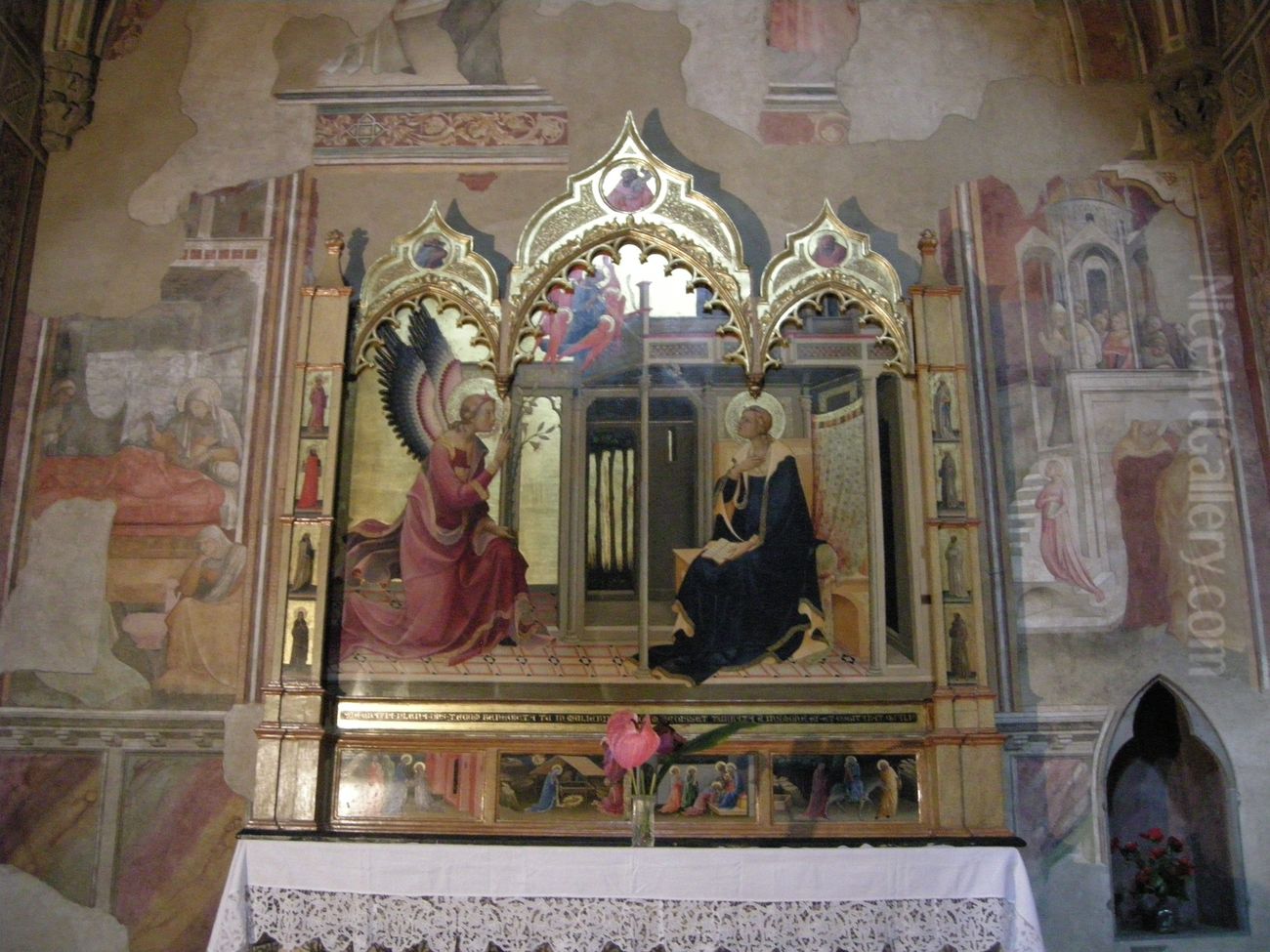 Bartolini Salimbeni Annunciation Oil Painting by Lorenzo Monaco