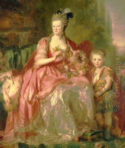 Portrait of Friederike Luise von Hessen-Darmstadt and her son Frederick William