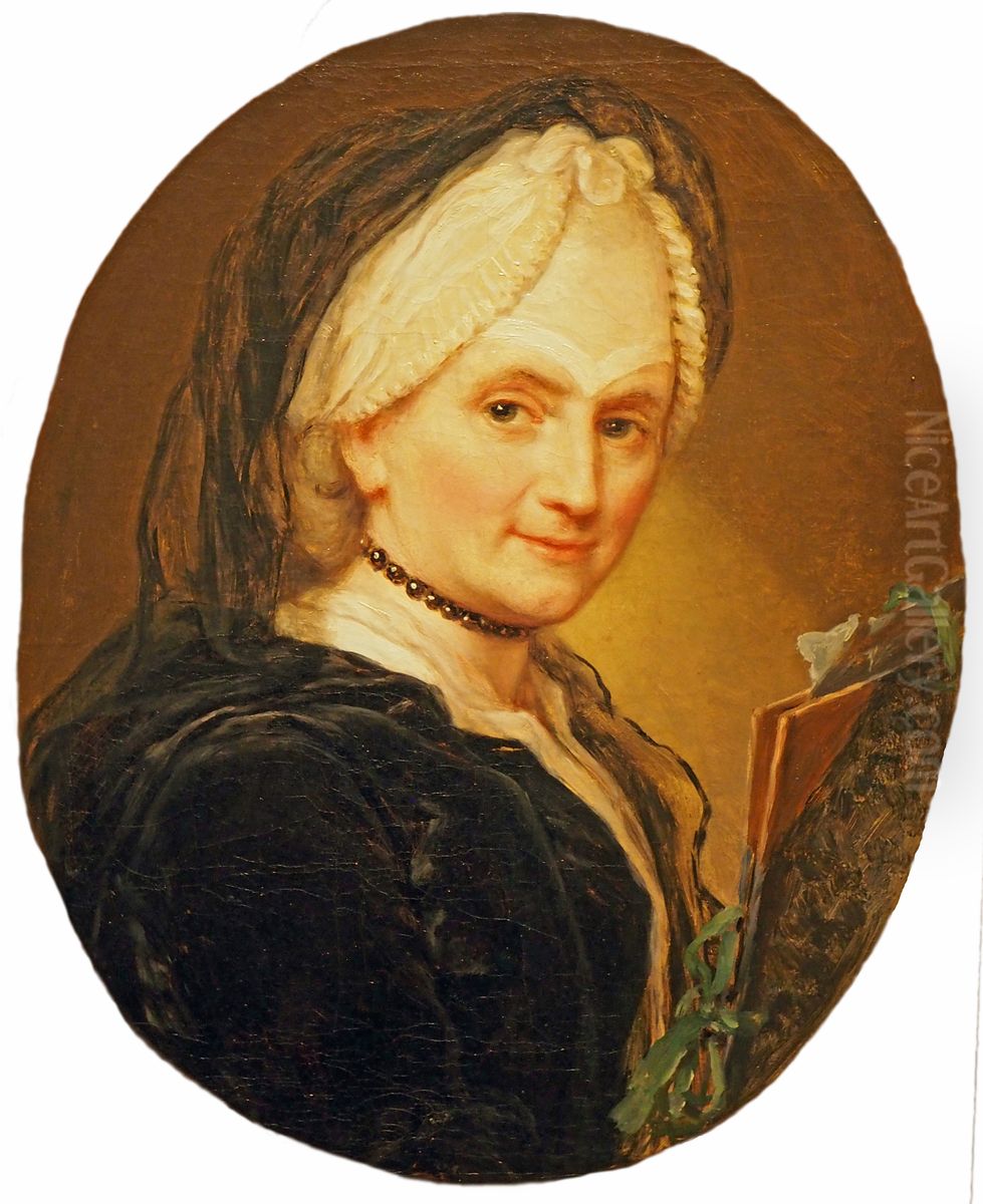 Self-portrait Oil Painting by Anna Dorothea Therbusch