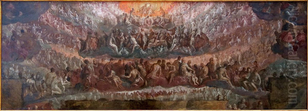 Esquisse pour un Paradis Oil Painting by Paolo Veronese (Caliari)