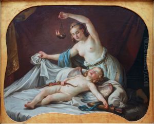 Psyche reconnaissant l'amour endormi