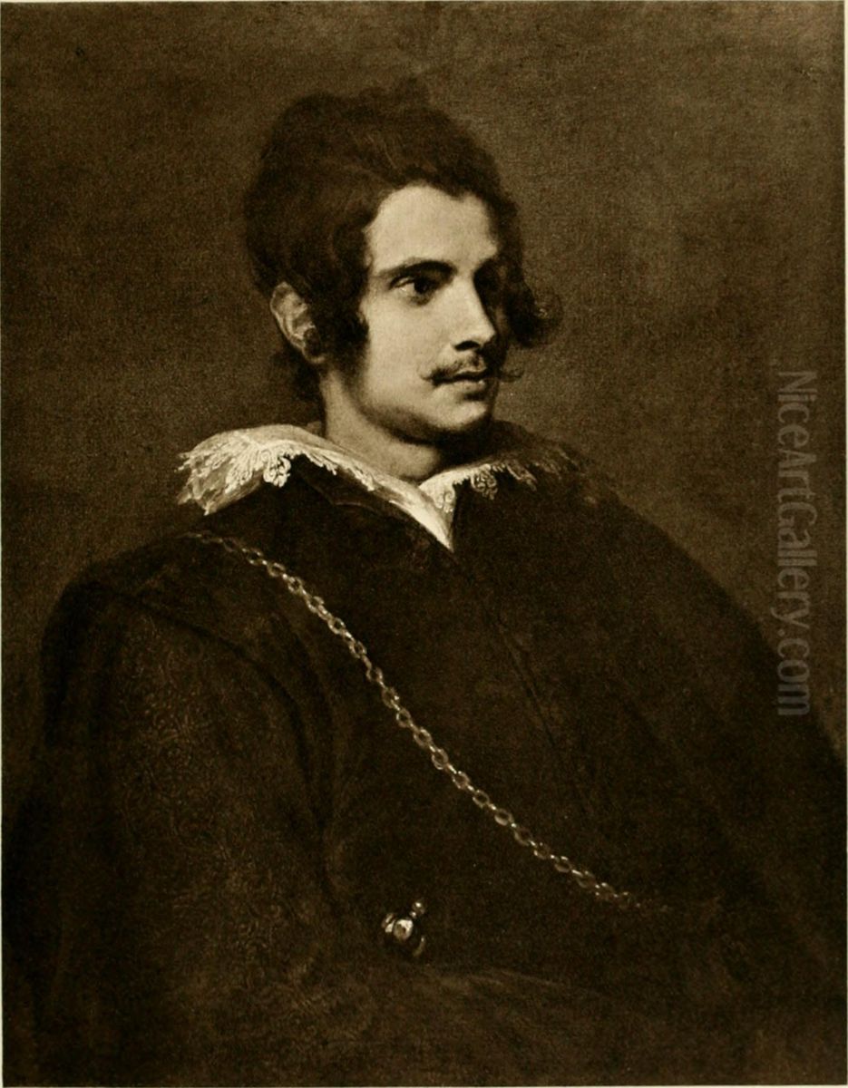 Portrait of a Man with a Sword and Gold Chain Oil Painting by Sir Anthony Van Dyck