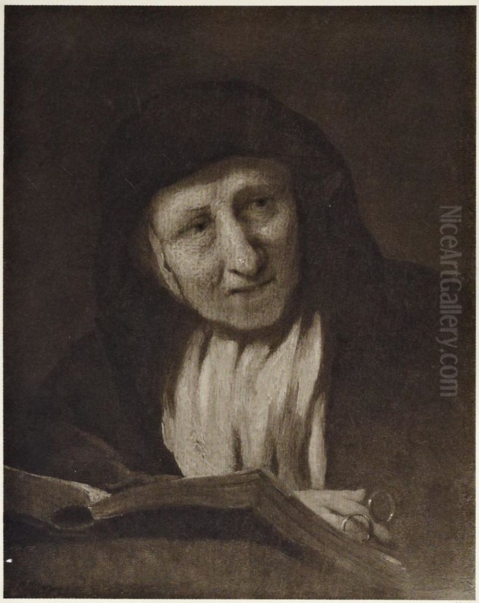 An Old Woman with a Book and Spectacles Oil Painting by Nicolaes Maes