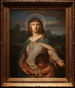 Saint Monica in a Landscape