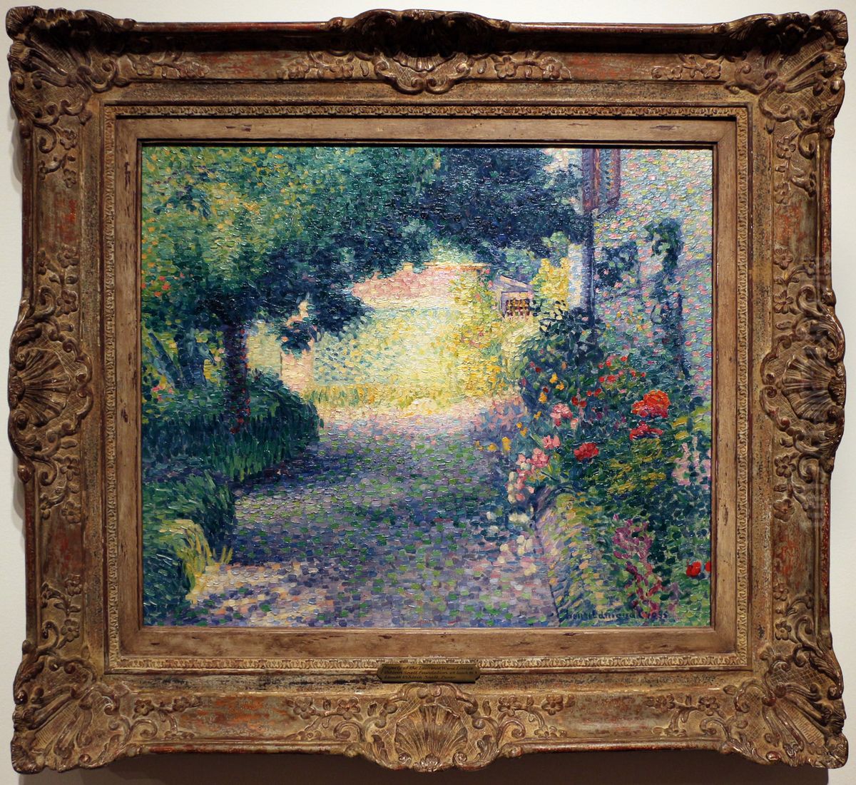 Garden at St. Tropez Oil Painting by Henri-Edmond Cross