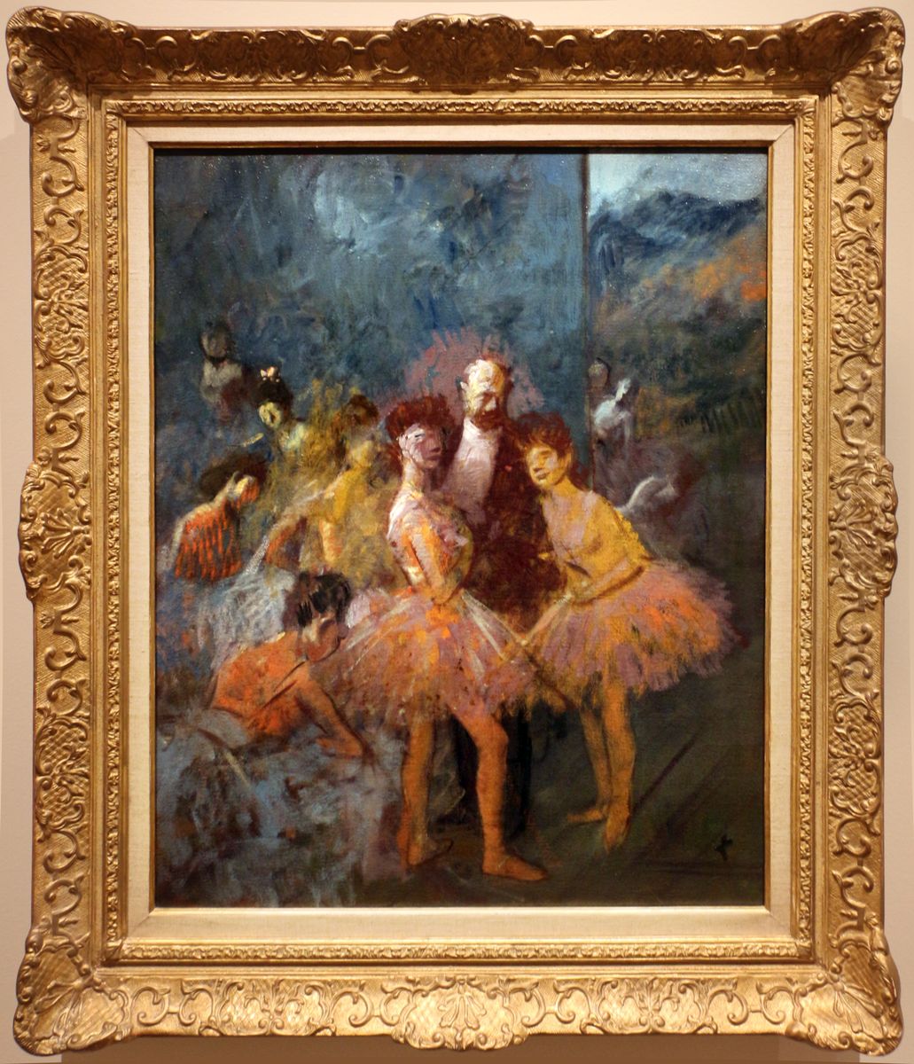 Theatre Foyer Oil Painting by Jean-Louis Forain
