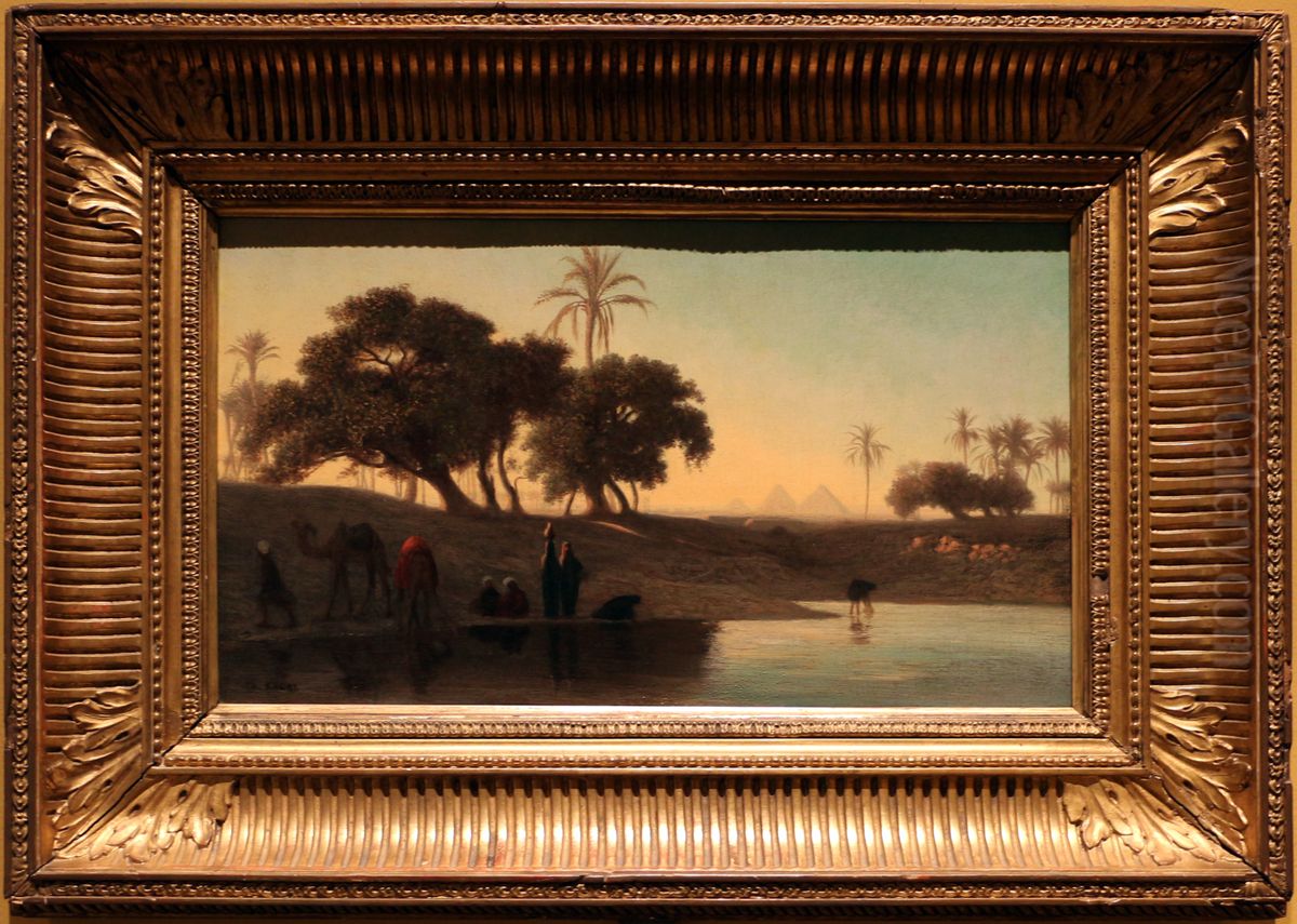 Scene Near Gizeh (Egypt) Oil Painting by Theodore Frere