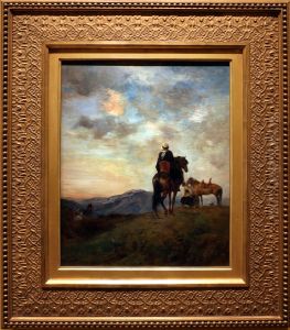 Cavaliers Arabes en observations dans la montagne