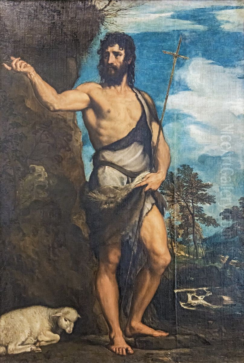 Saint John the Baptist Oil Painting by Titian