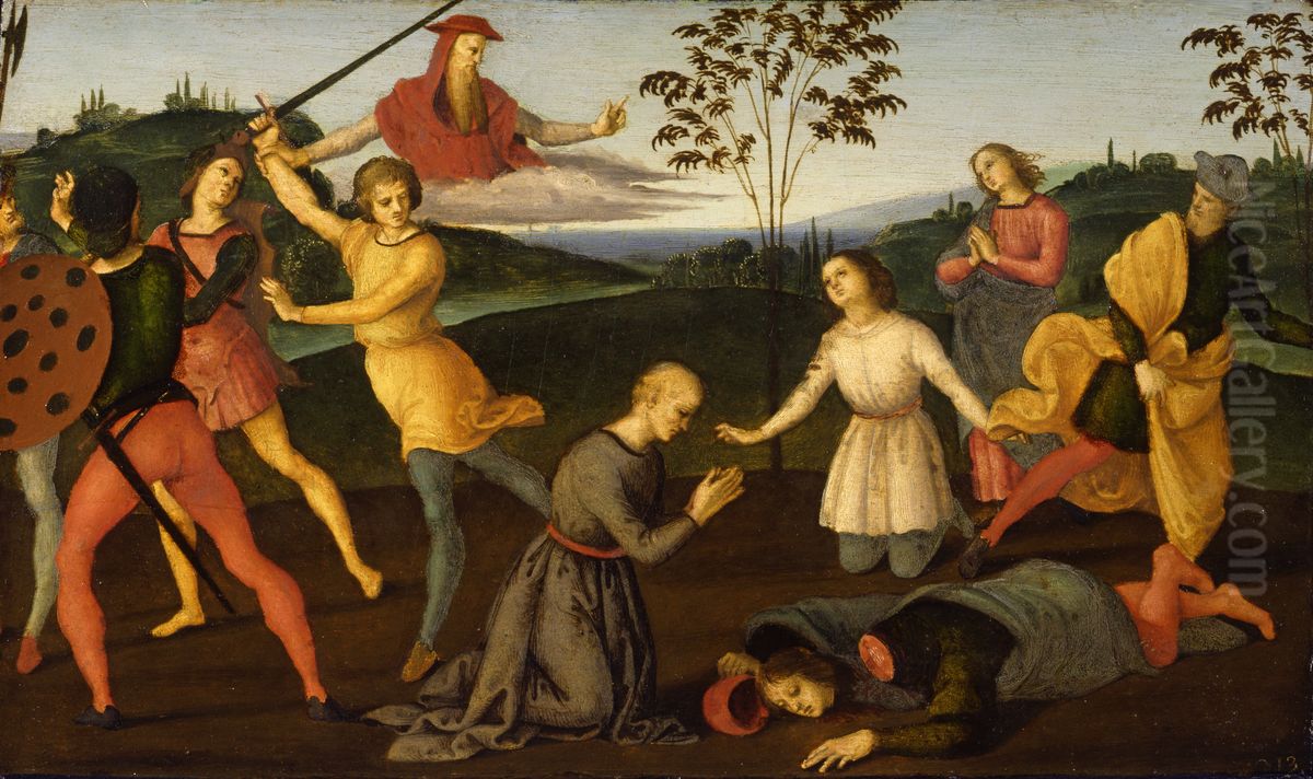 St. Jerome Punishing the Heretic Sabinian Oil Painting by Raphael