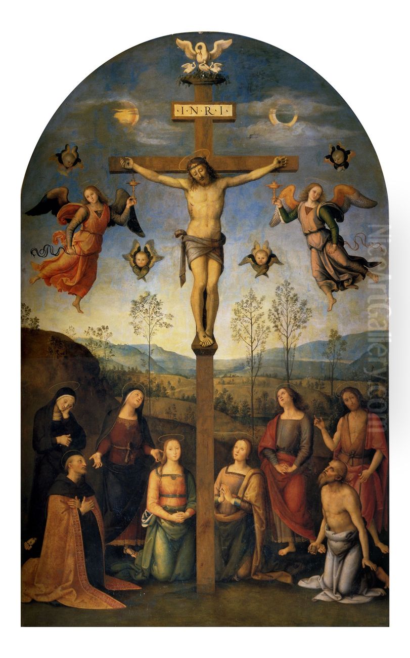 Chigi Retablo Oil Painting by Pietro Vannucci Perugino