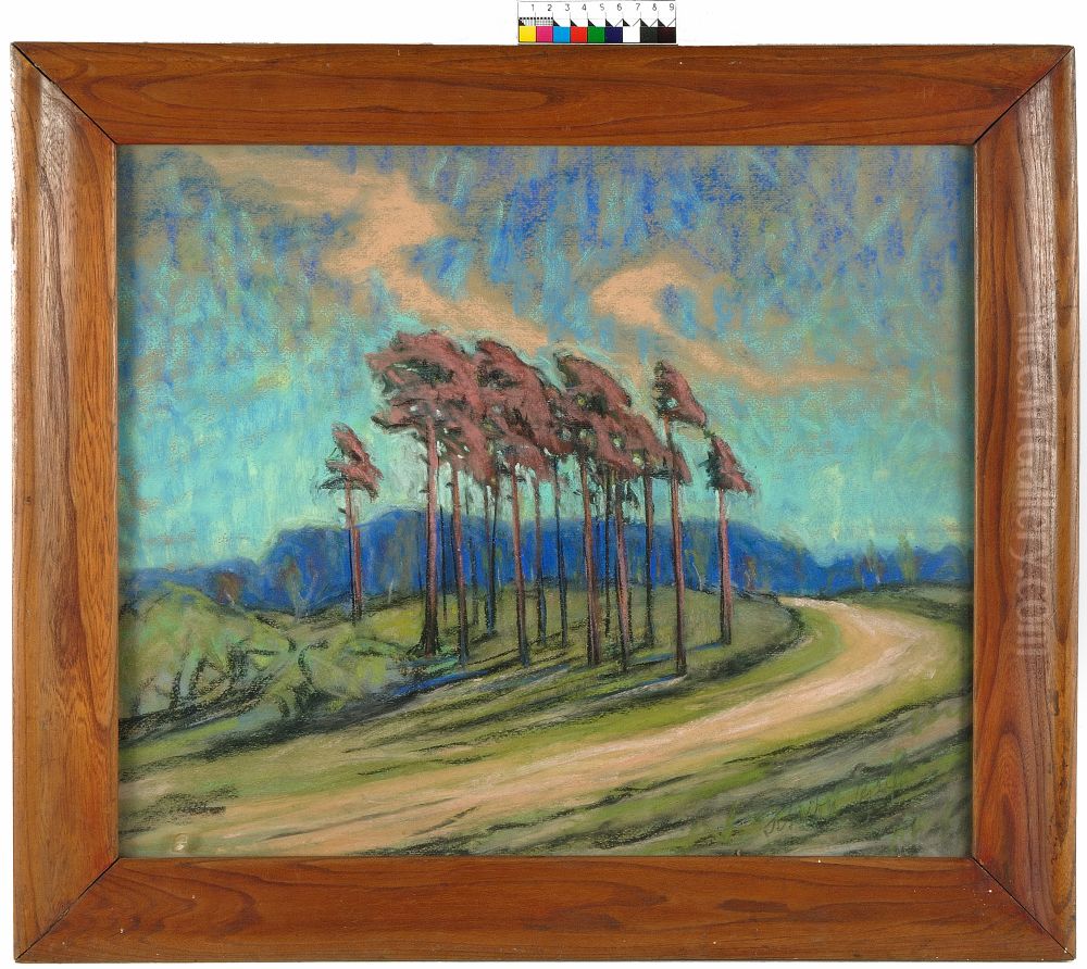 ,,Maal. Ants Laikmaa. Maastik. 1924. Pastell.