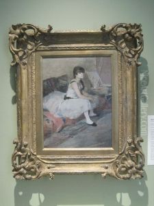 Dancer Seated on a Pink Divan