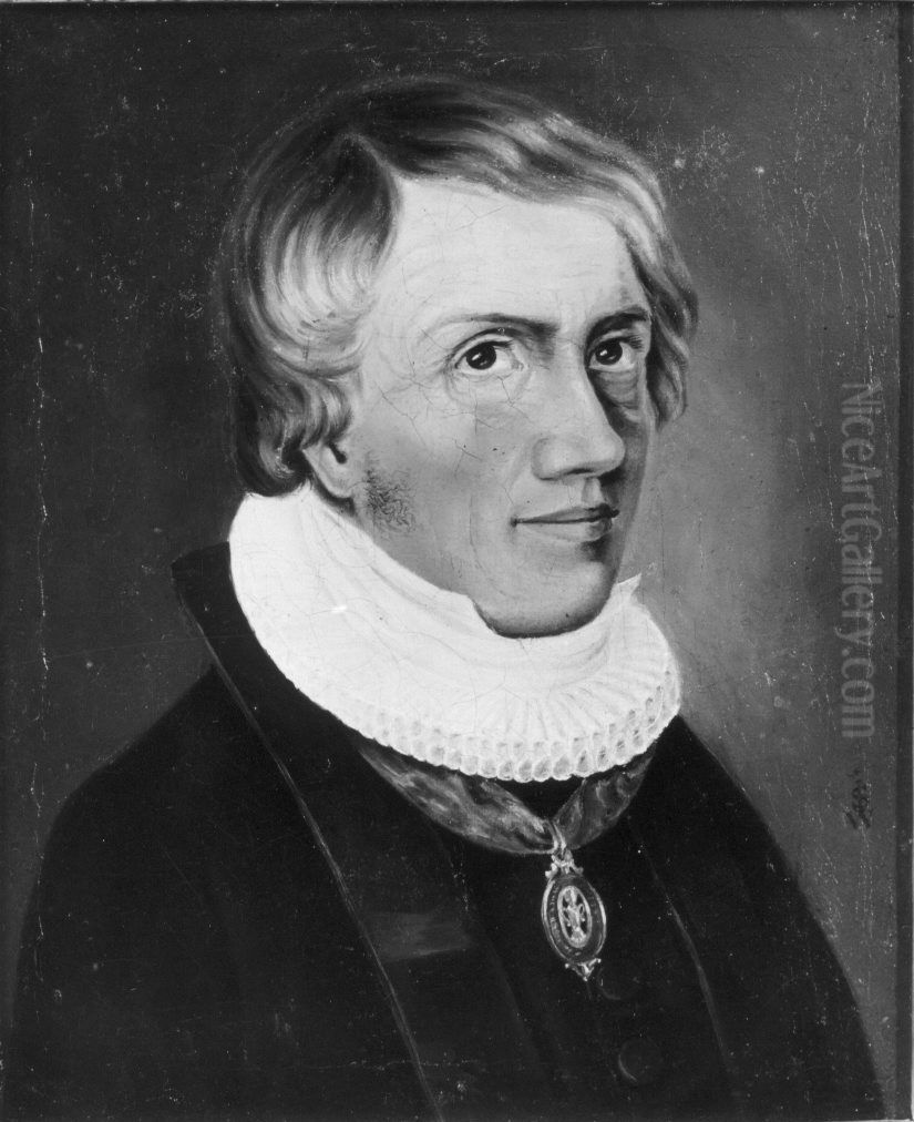 Johan Ernst Welhaven Oil Painting by Johan Sebastian Welhaven
