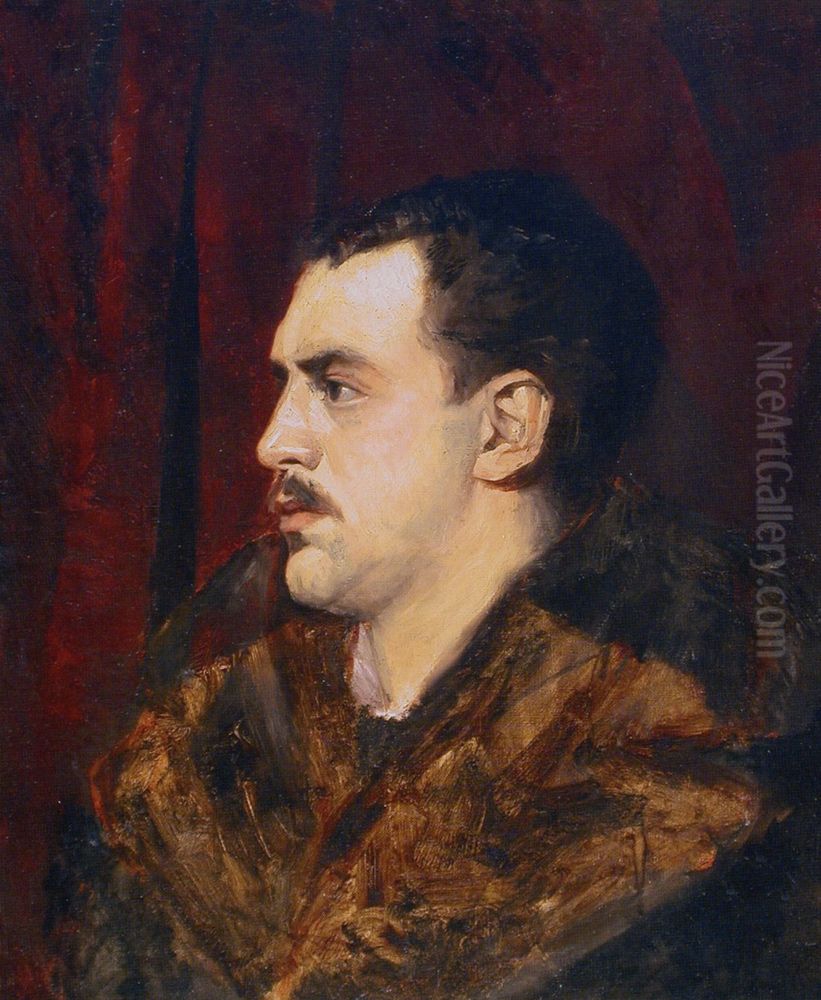 Paul Bashkirtseff Oil Painting by Marie Bashkirtseva