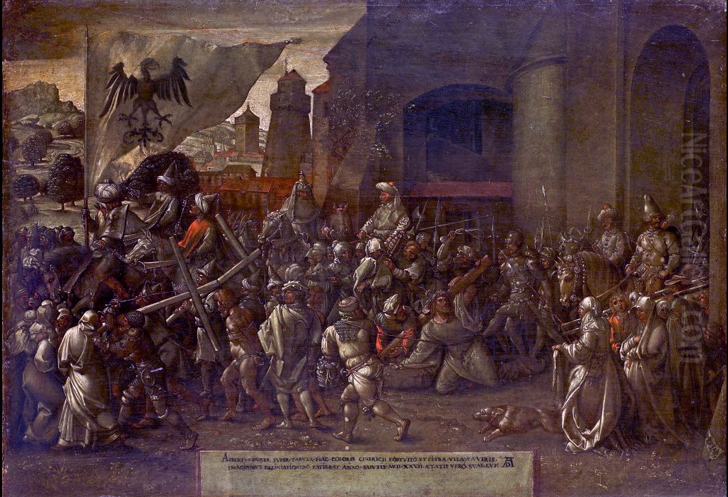 Way to Calvary Oil Painting by Albrecht Durer