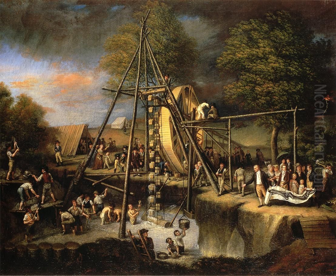 Exhuming the First AmericanMastodon. Oil Painting by Charles Willson Peale