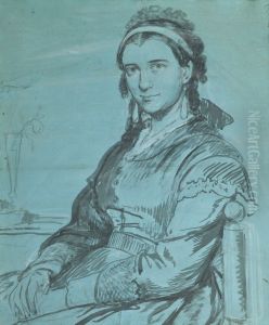 Portraet af fru Ville Heise (1838-1912)