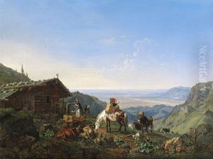 Auftrieb zur Alm an der Benediktenwand